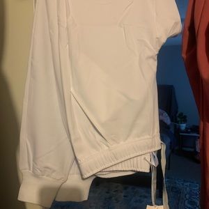 White medium men’s tansen joggers NWT